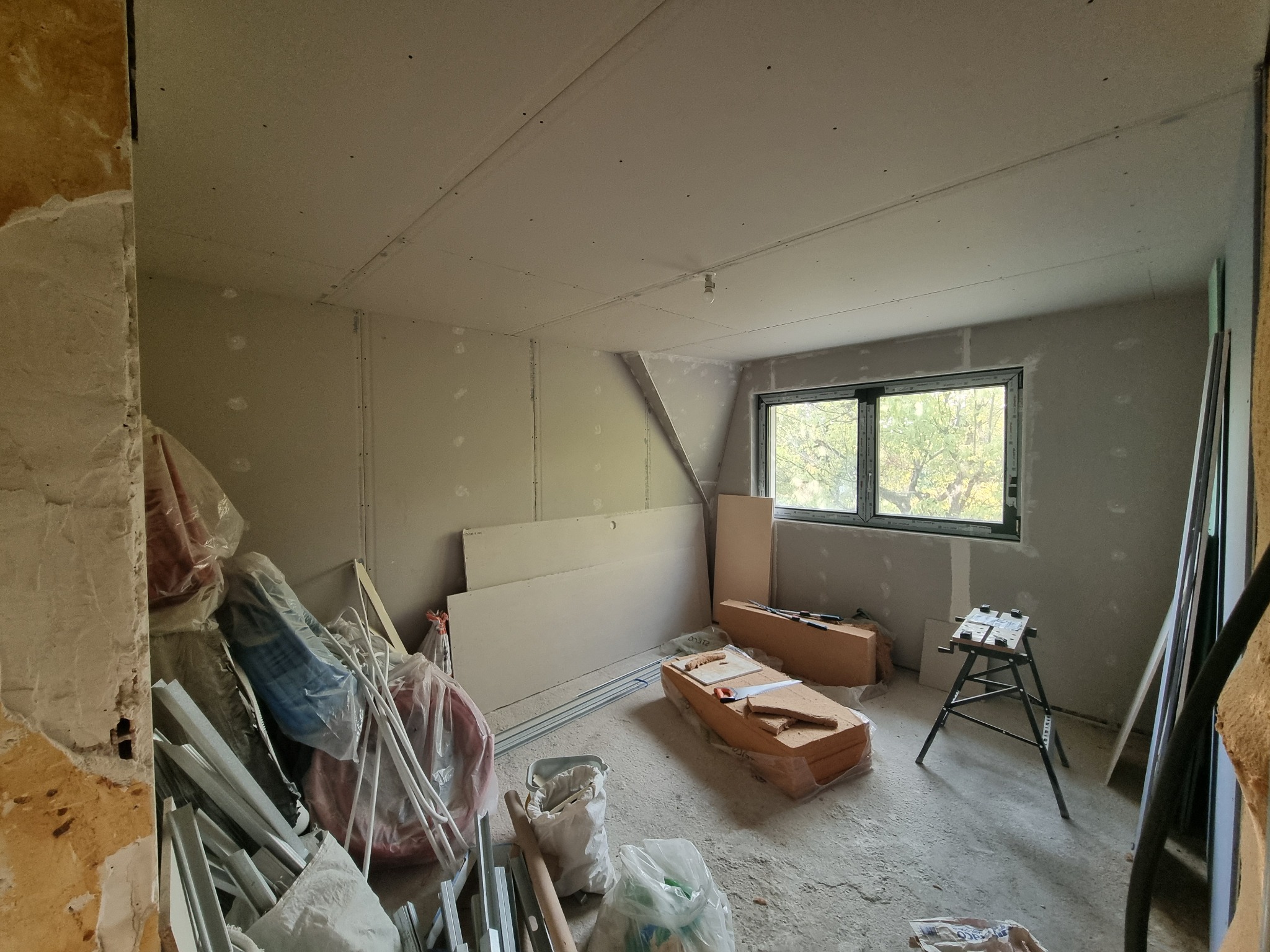 Chambre enfant pendant les travaux