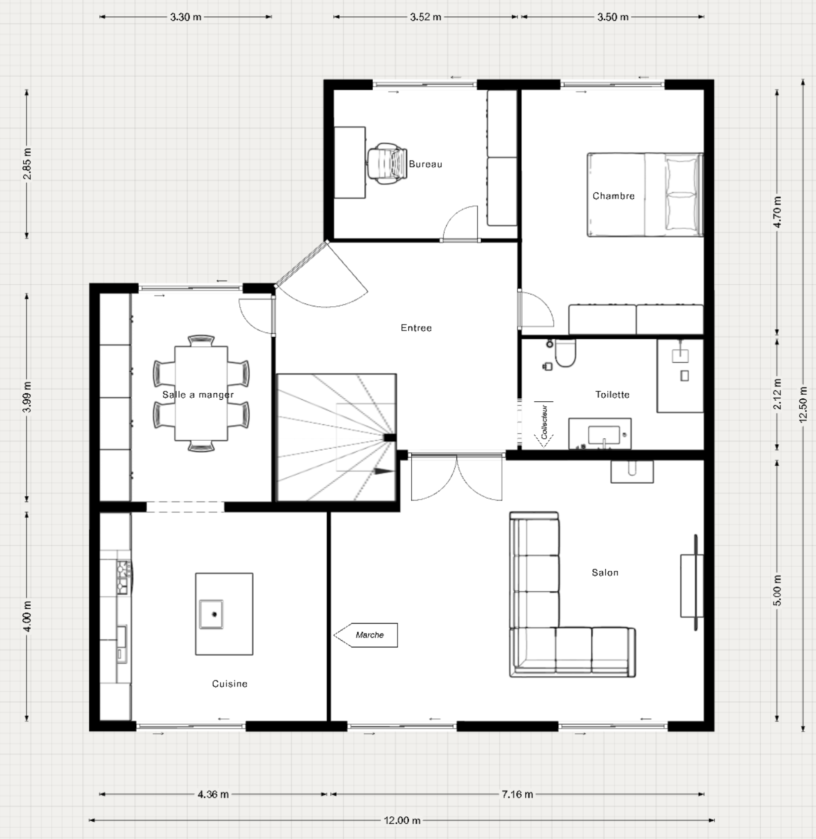 Plan du rez-de-chaussée